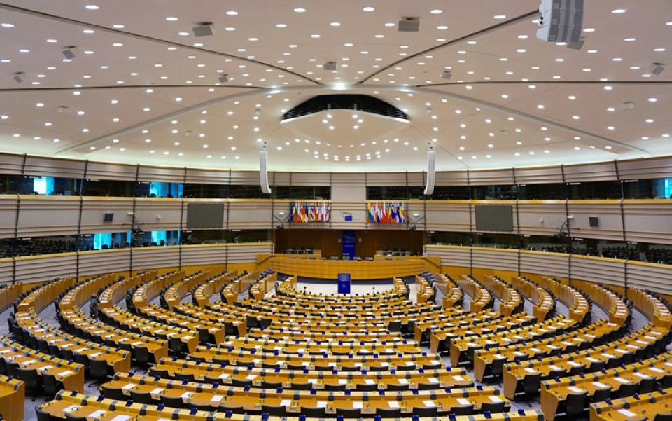 Europees parlement interieur Brussel