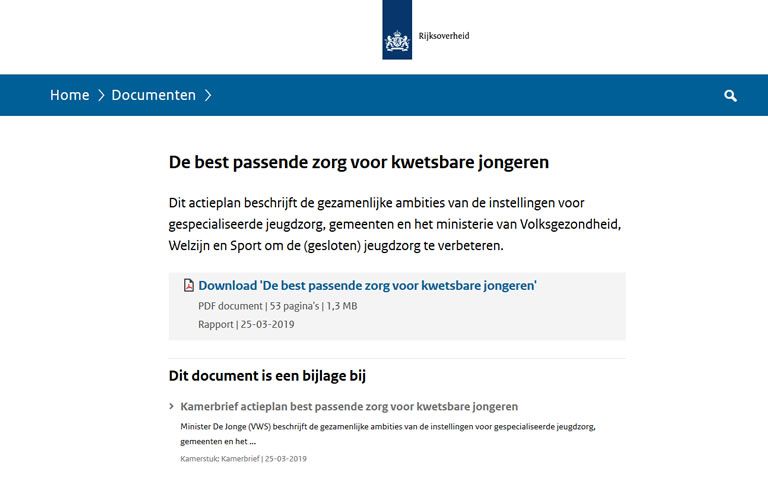 ctieplan ‘best passende zorg voor kwetsbare jongeren’