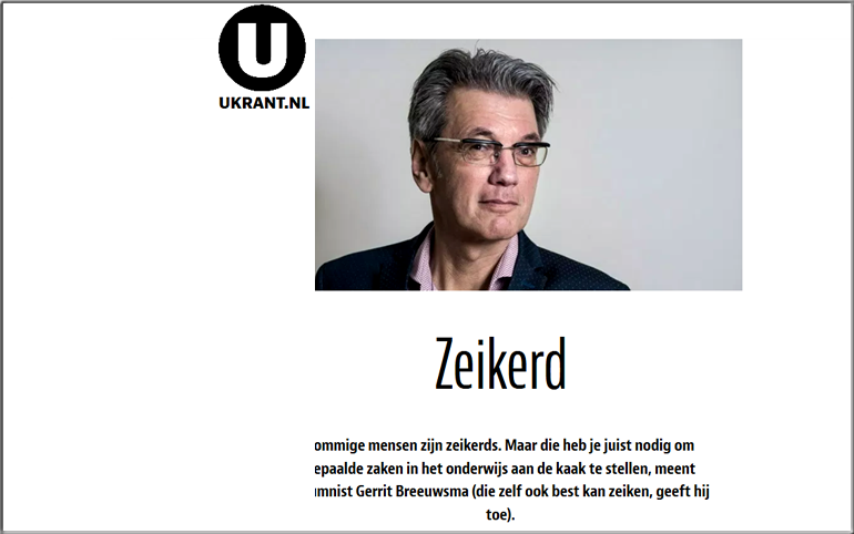 Column in Ukrant van Gerrit Breeuwsma