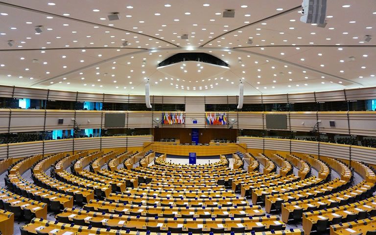 Europees parlement interieur Brussel