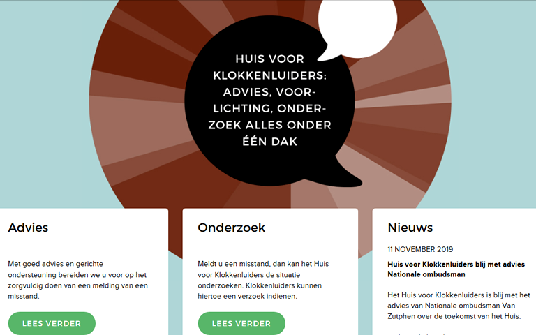 Adviezen voor Huis voor Klokkenluiders