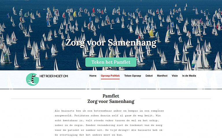 actiegroep Het Roer Moet Om komt met nieuw pamflet