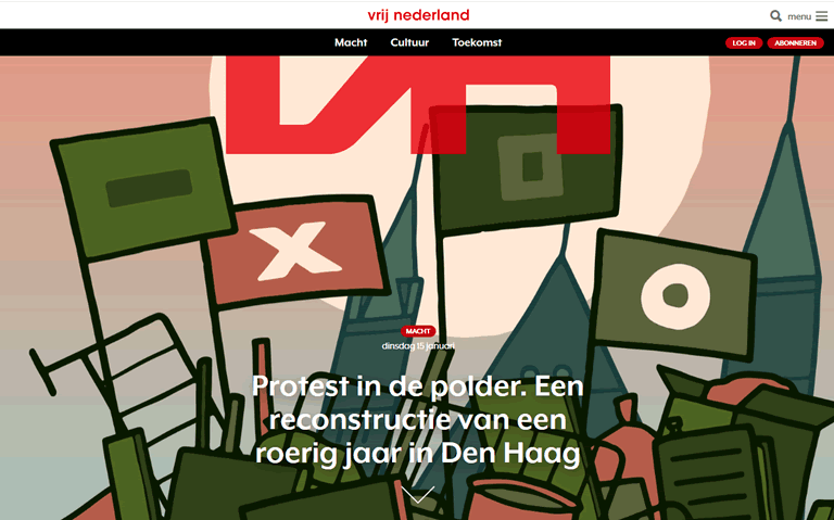 protest in de polder vrij nederland