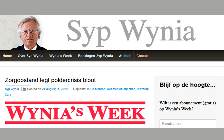 Opstand van verpleegkundigen Wynia's Week