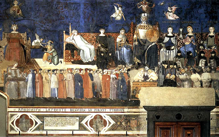 Fresco goed bestuur Palazzo Pubblico, Siena