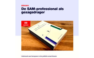 De SAM-professional als gezagsdrager. Onderzoek naar beroepseer in het publiek sociaal domein