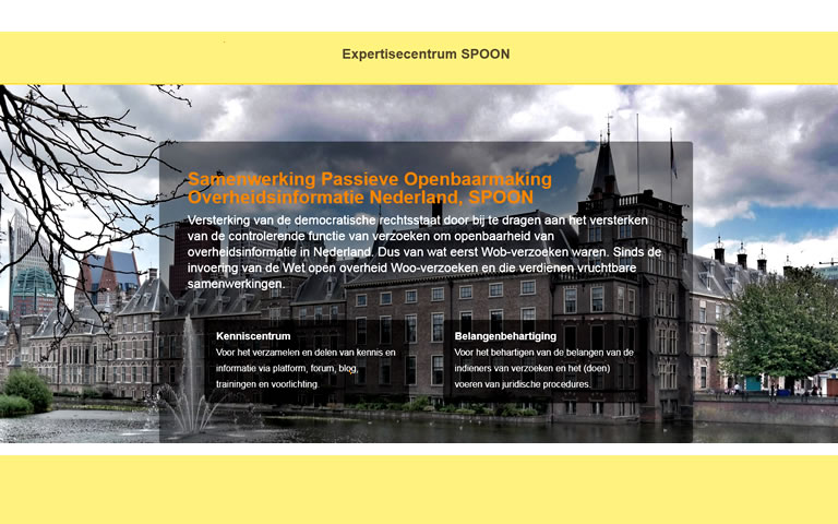 Zojuist opgericht 'SPOON': Samenwerking Passieve Openbaarmaking Overheidsinformatie Nederland